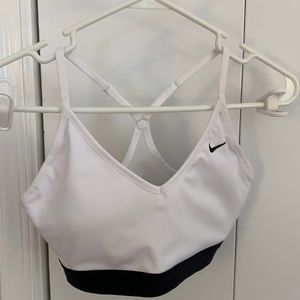 Nike sports bra white
